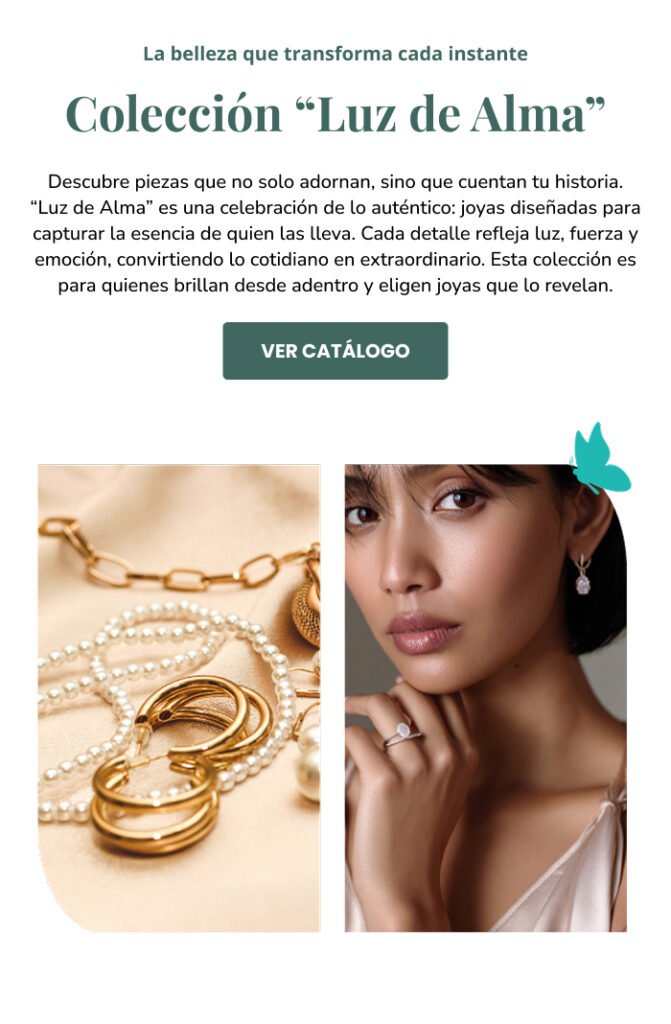 Diseño de una sección destacada para la página web para una joyería 